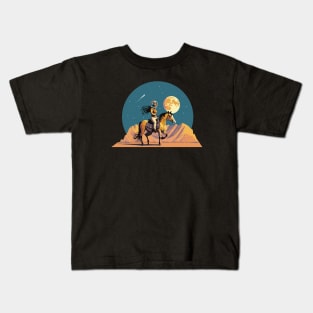 Cosmic Cowgirl Rides Again Kids T-Shirt